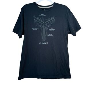 Rare Nike Kobe Bryant Sheath KB24 Regular Fit Training Shirt Mens Large Black